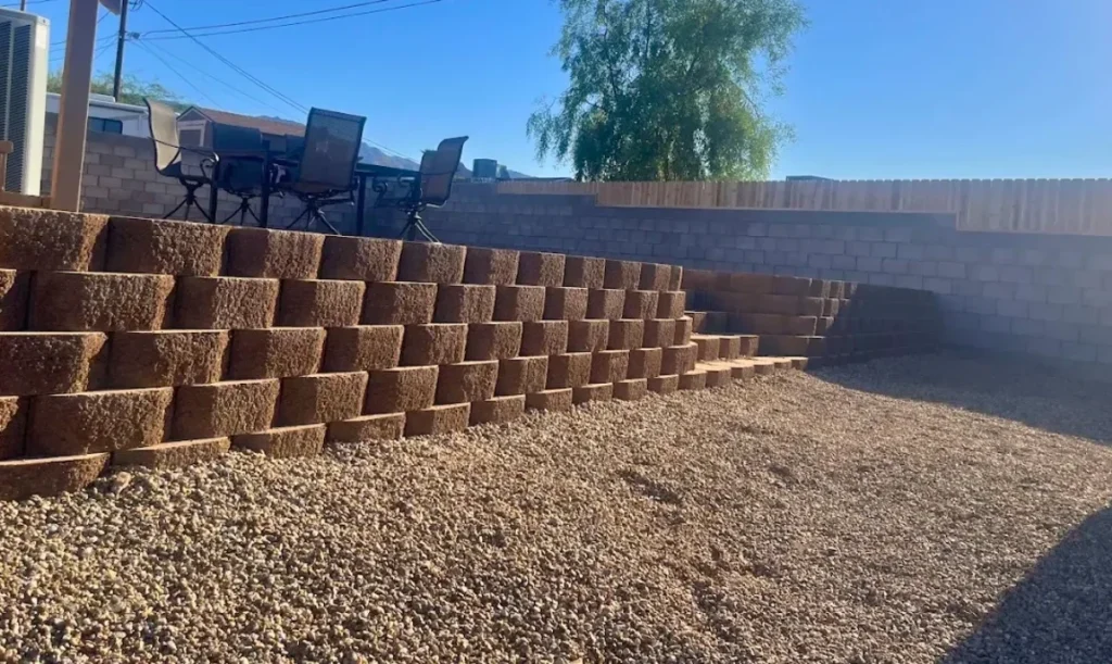 Backyard Retaining Wall Ideas for Sloped Yards in Lake Havasu
