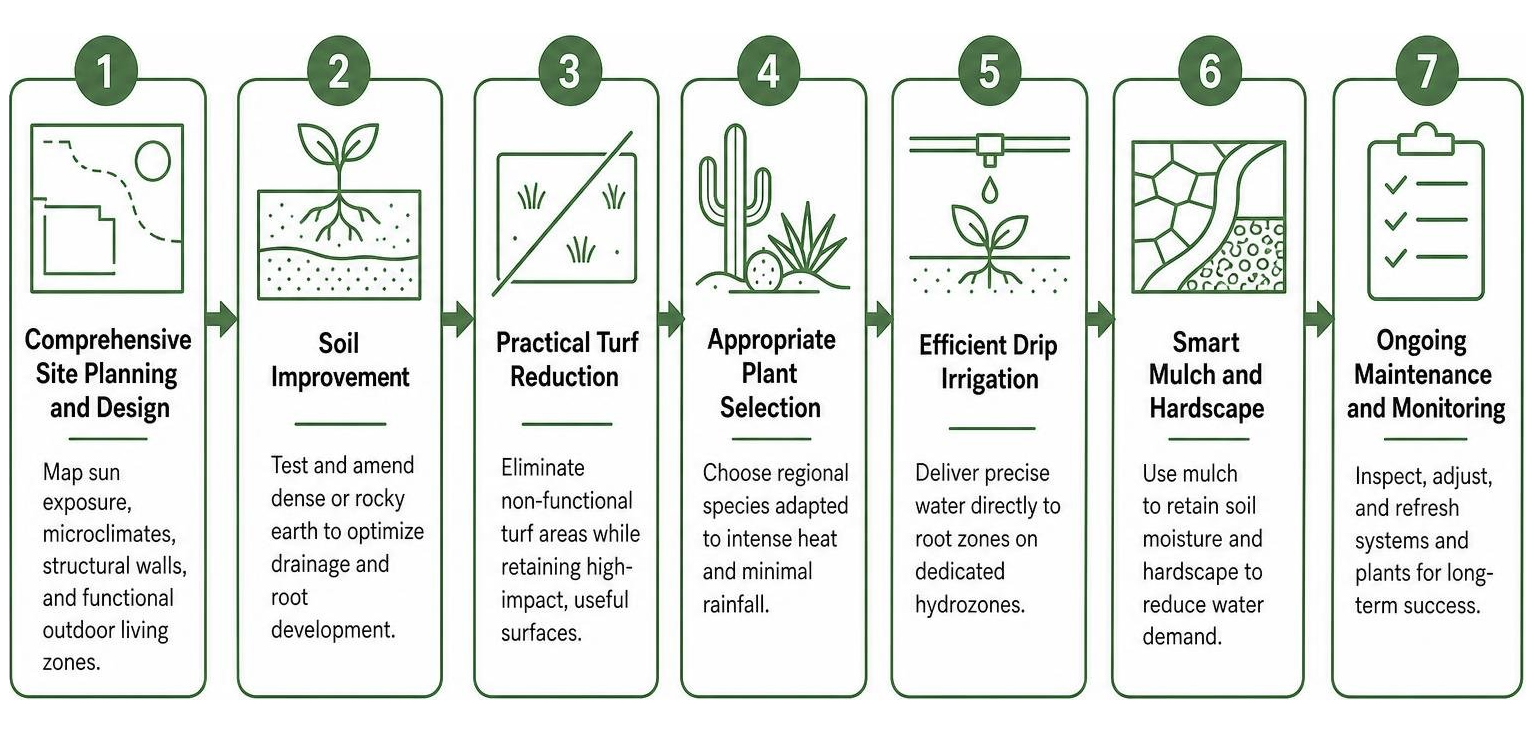 A Practical Guide to Low Water Landscape Installation in Arizona