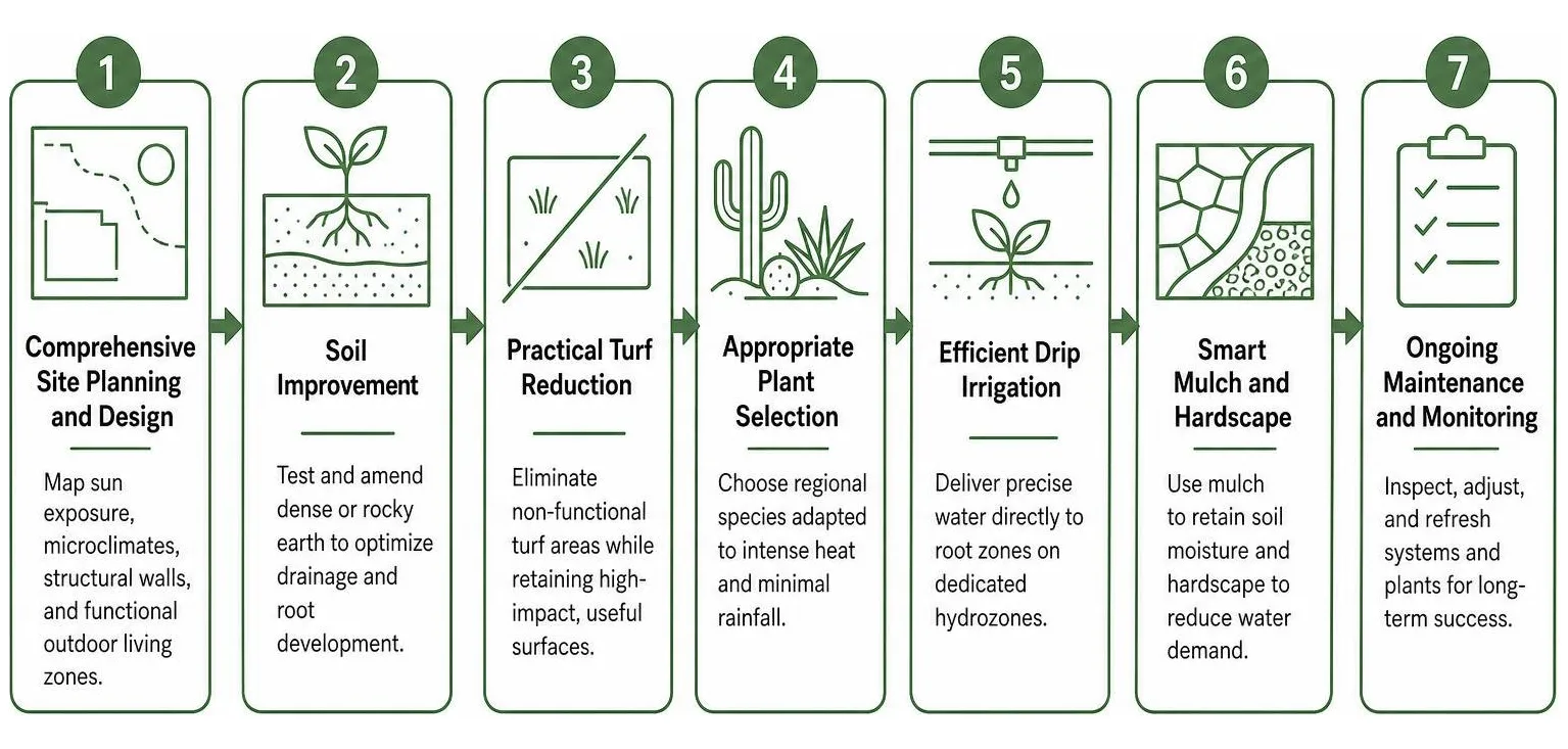 A Practical Guide to Low Water Landscape Installation in Arizona