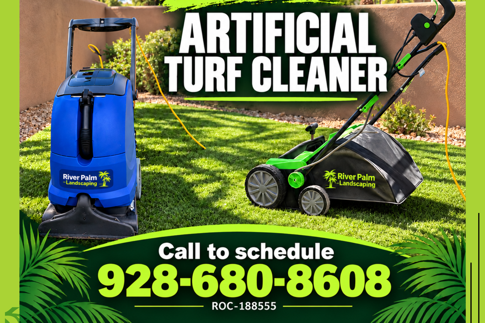 Professional Artificial Turf Cleaning in Lake Havasu – Only at River Palm Landscaping